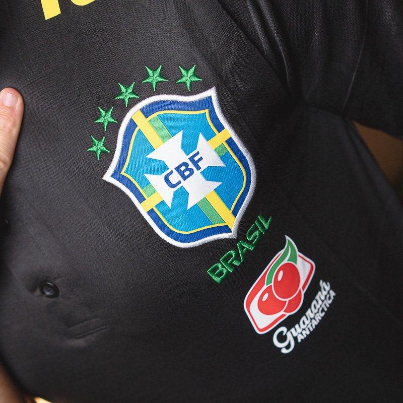 Camisa Polo Brasil Guaraná Preta