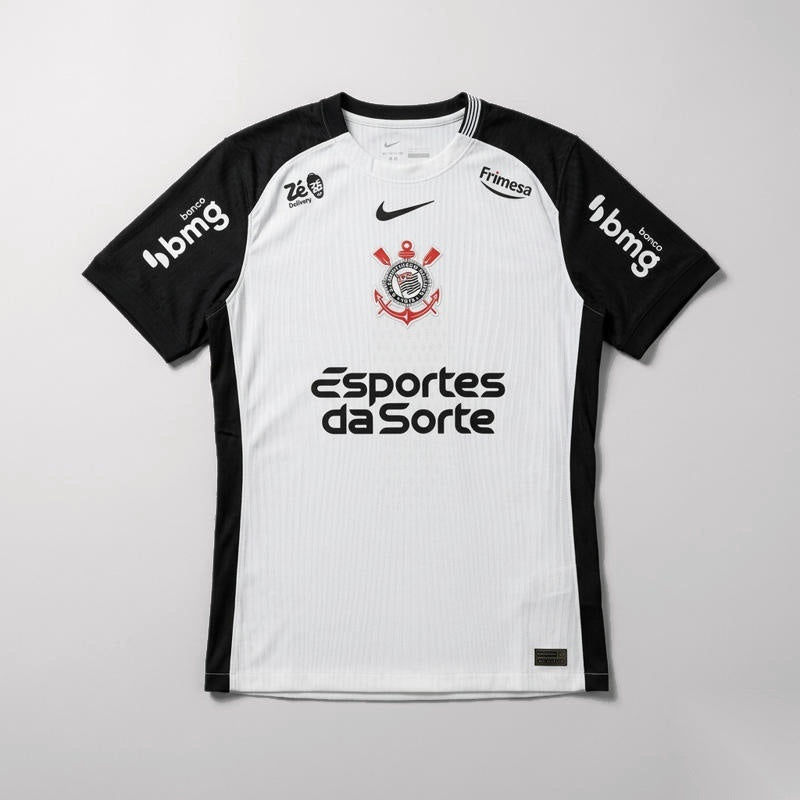 Camisa Corinthians 2025/26 I Jogador Todos os Patrocínios Com