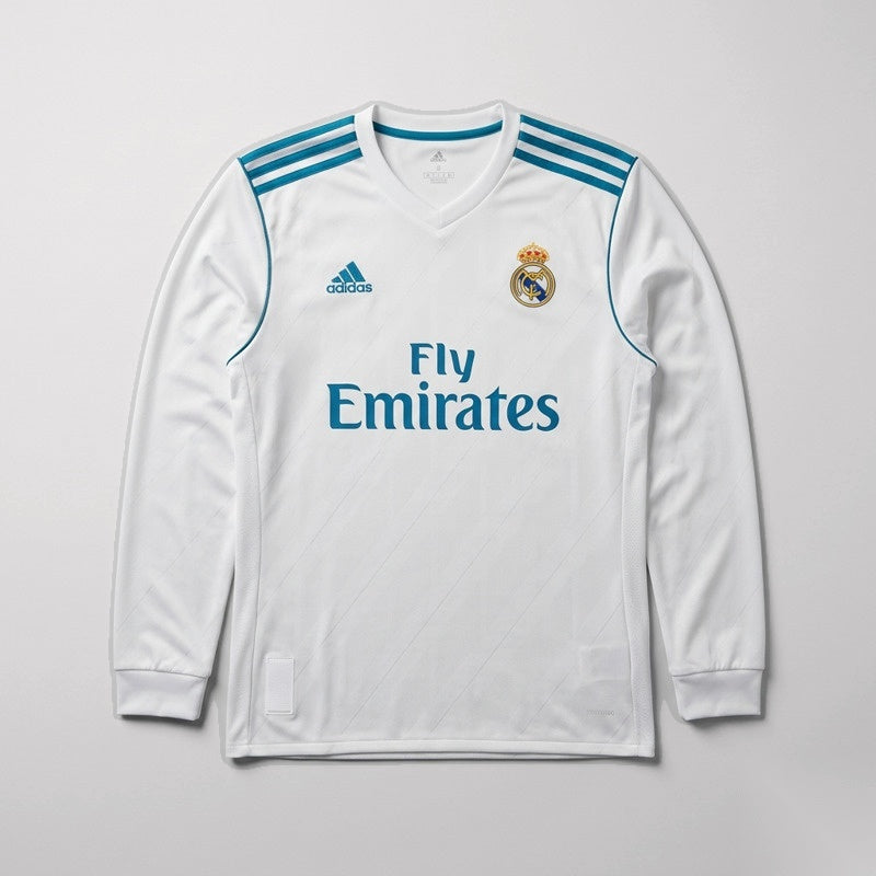 Camisa Retrô Real Madrid 2017 Manga Longa Modelo 2