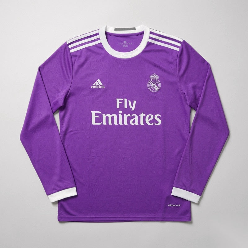 Camisa Retrô Real Madrid 2017 Manga Longa