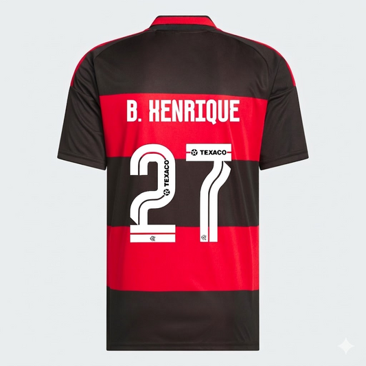 Camisa Adidas Flamengo 2026/27 I B. HENRIQUE N° 27