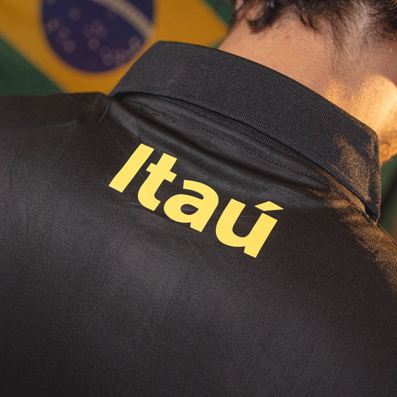Camisa Polo Brasil Guaraná Preta