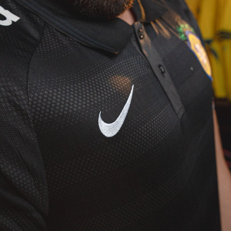 Camisa Polo Brasil Guaraná Preto Grafite
