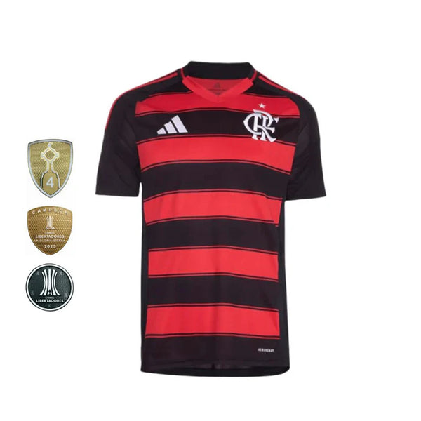 Camisa Flamengo 2025/26 Home + PATCHS LIBERTADORES 2025