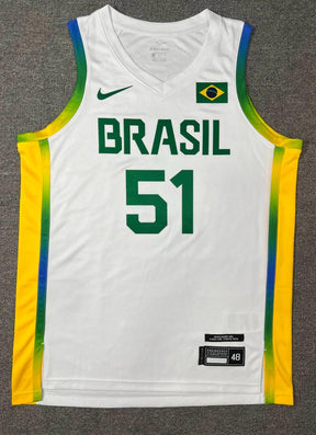 Regata Seleção Brasileira de Basquete Olimpíadas 2024 Branca