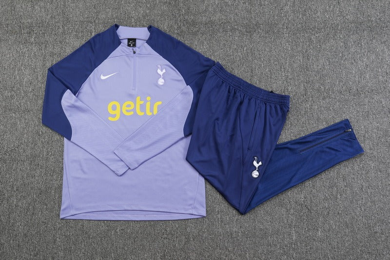 kit-treino-tottenham-zip-curto-2024-cinza