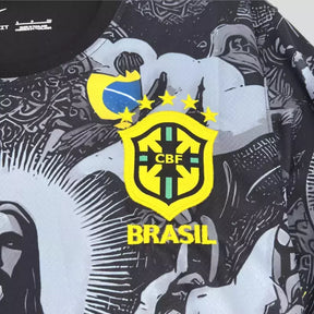 Camisa do Brasil Preta Cristo Redentor 2024 Unissex