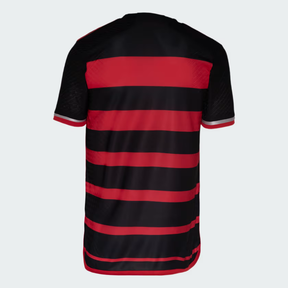 camisa-jogador-flamengo-home-titular-listrada-preta-vermelha-2024-2025