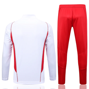 Conjunto Treino Flamengo Ziper Curto  Branco 2023/24