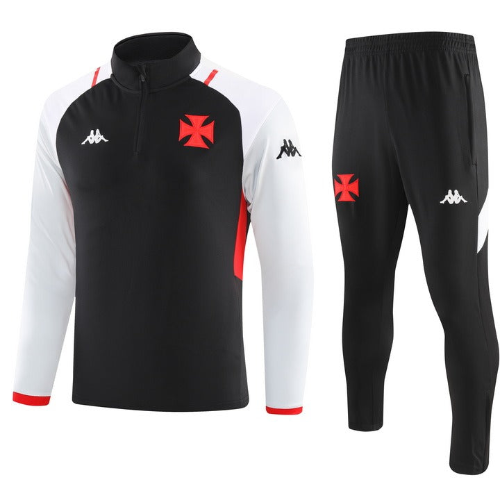 kit-treino-agasalho-calça-vasco-zip-curto-2024-preto