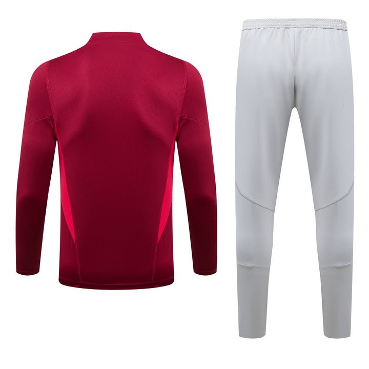 kit-treino-arsenal-zip-curto-2024-branco-vermelho