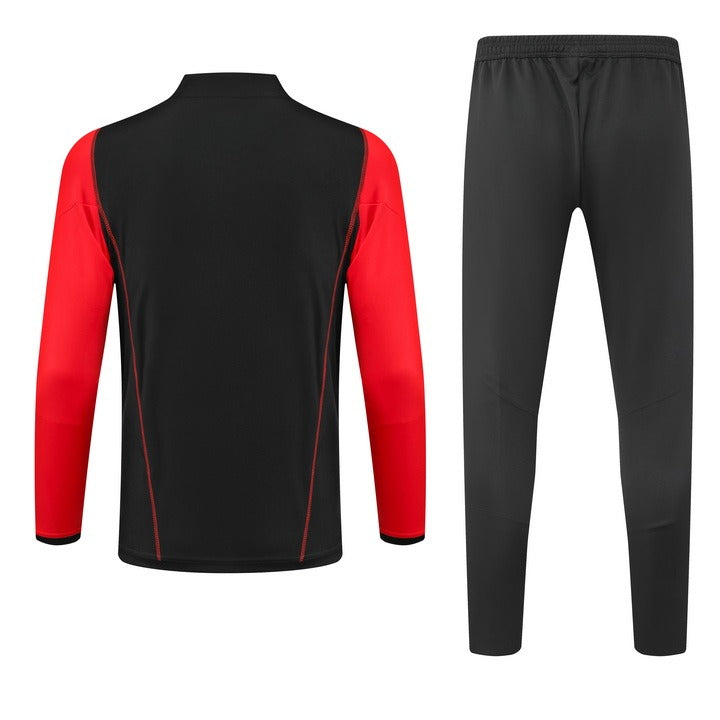 kit-treino-roma-zip-curto-2024-preto-vermelho