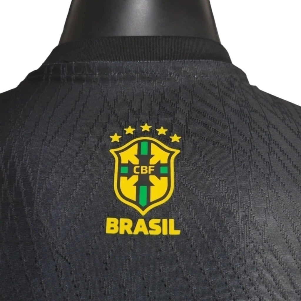 Camisa Player do Brasil Preta Cristo Redentor 2024 Unissex