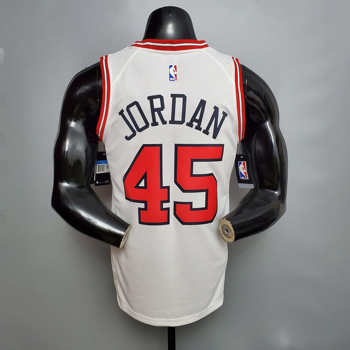 Regata NBA Chicago Bulls - Jordan #45 NCR White - ResPeita Sports
