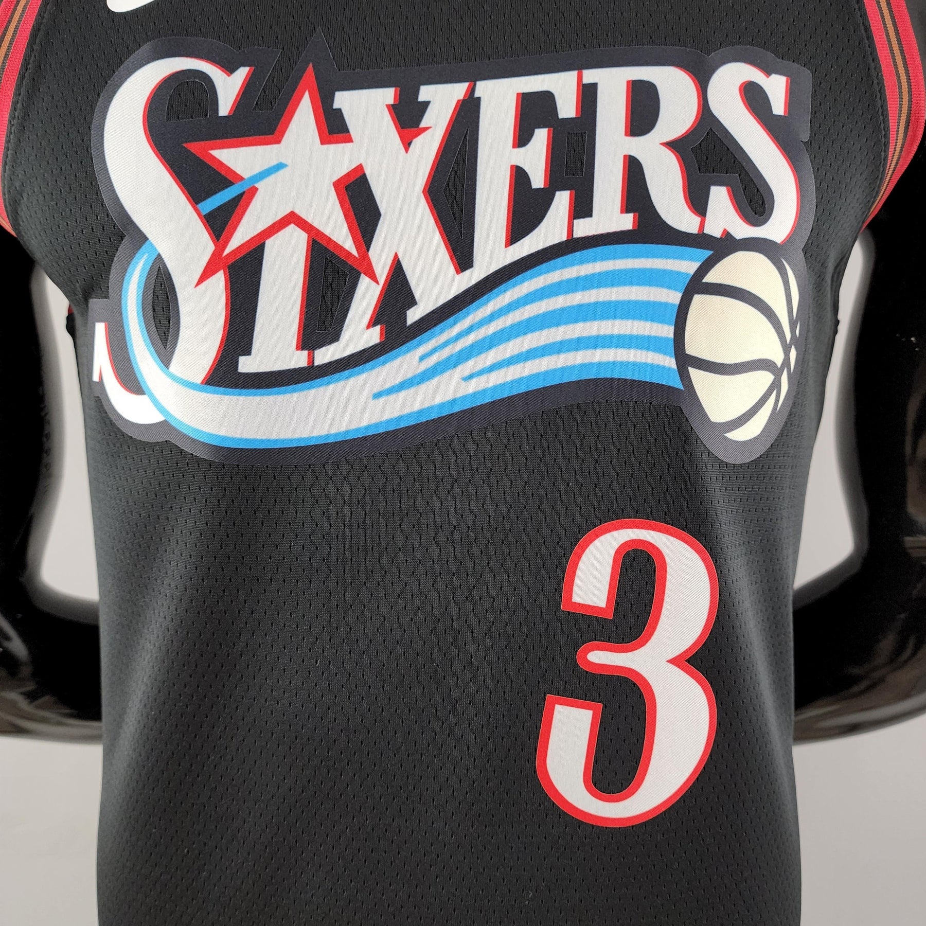 Regata NBA Philadelphia 76ers - Allen Iverson #3 Black Retrô