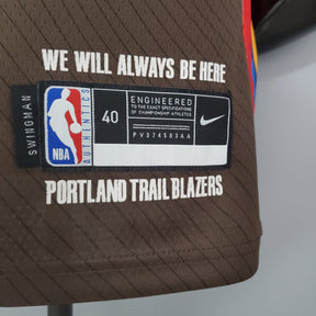 Regata NBA Portland Trail Blazers - Lillard #0 City Edition Brown