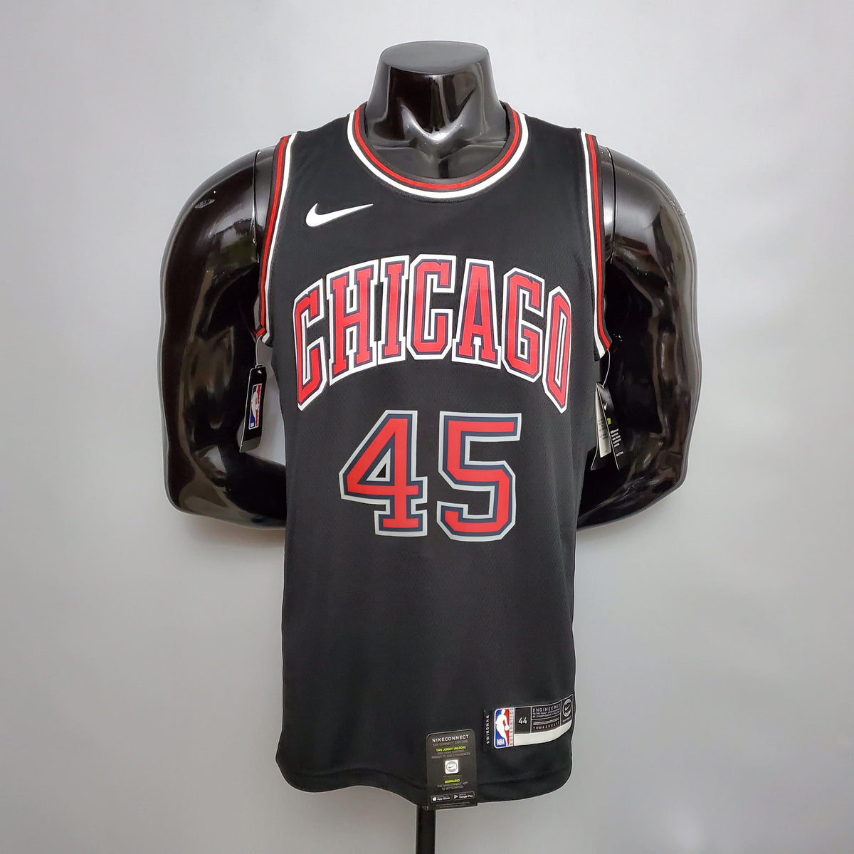 Regata NBA Chicago Bulls - Jordan #45 NCR Black - ResPeita Sports 