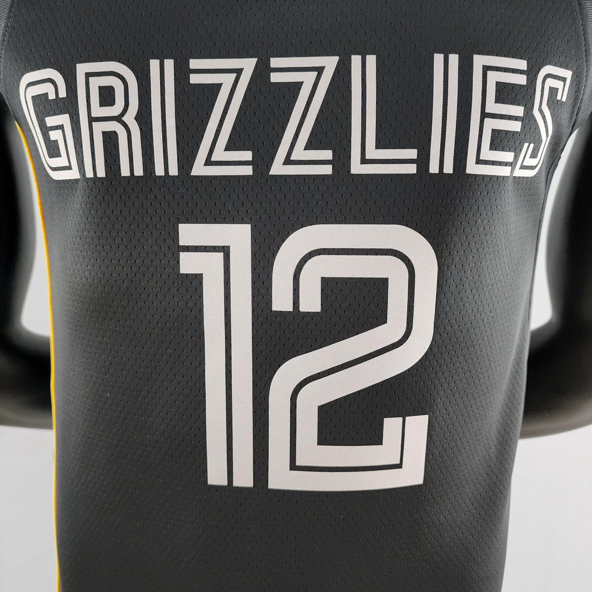 Regata NBA Memphis Grizzlies - Ja Morant #12 Black Honor Edition - ResPeita Sports 