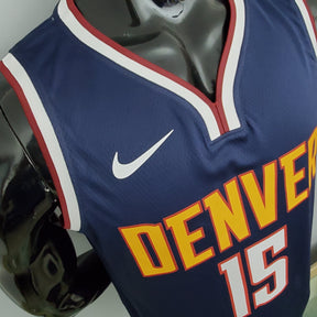 Regata NBA Denver Nuggets - Jokic #15 Navy Blue