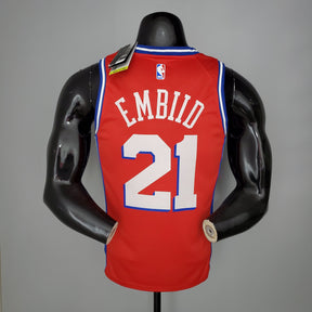 Regata NBA Philadelphia 76ers - Joel Embiid #21 Red