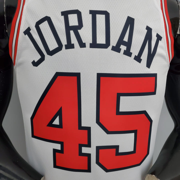 Regata NBA Chicago Bulls - Jordan #45 White - ResPeita Sports