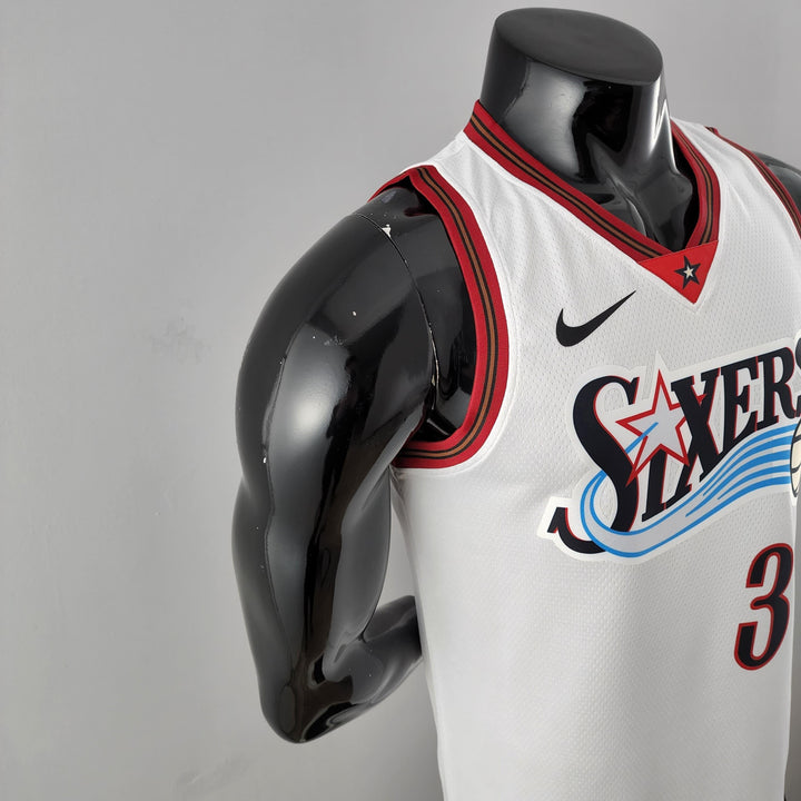 Regata NBA Philadelphia 76ers - Allen Iverson #3 White Retrô - ResPeita Sports