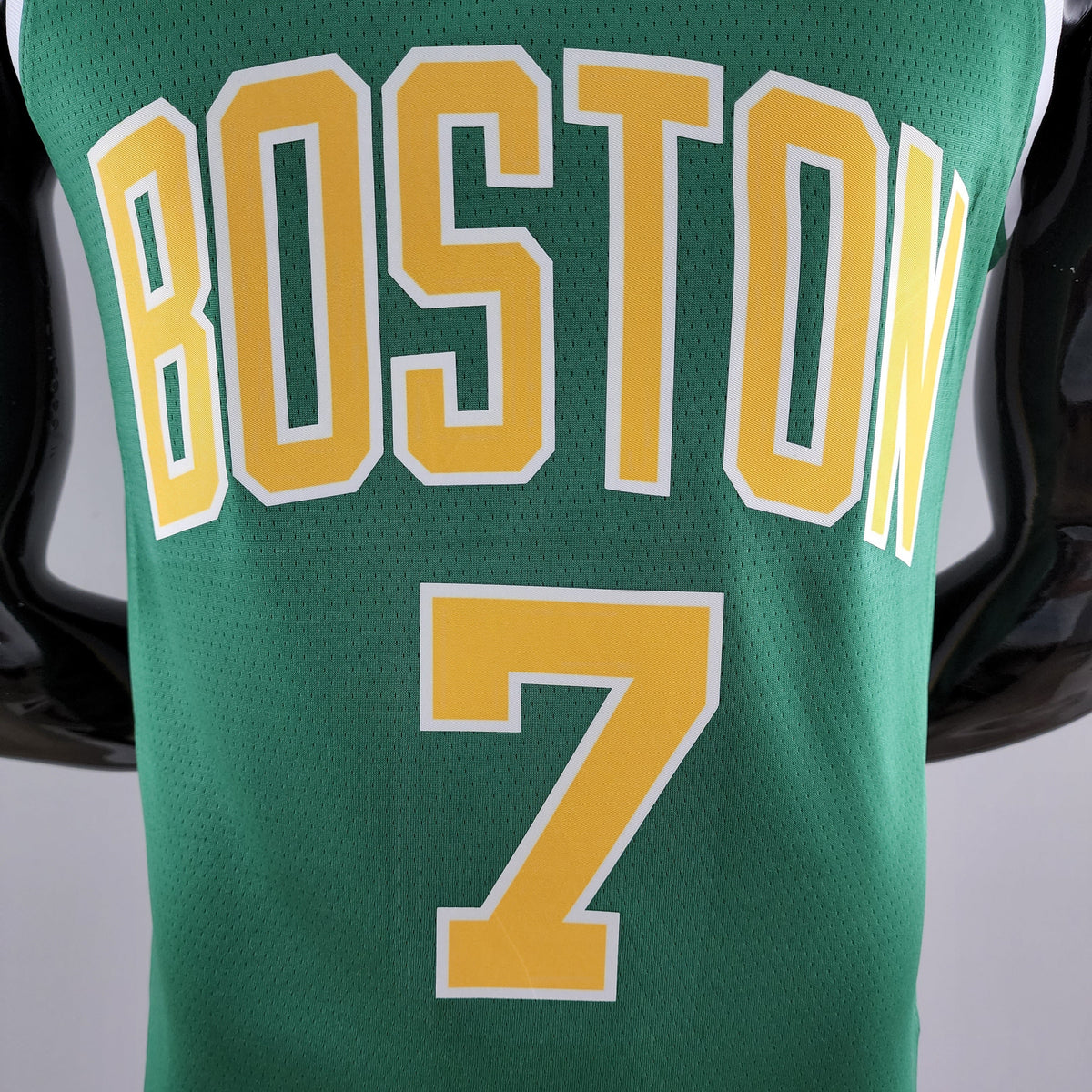 Regata NBA Boston Celtics - Jaylen Brown #7 Gold Green