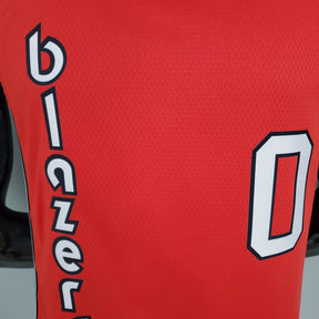 Regata NBA Portland Trail Blazers - Lillard #0 Retro Red