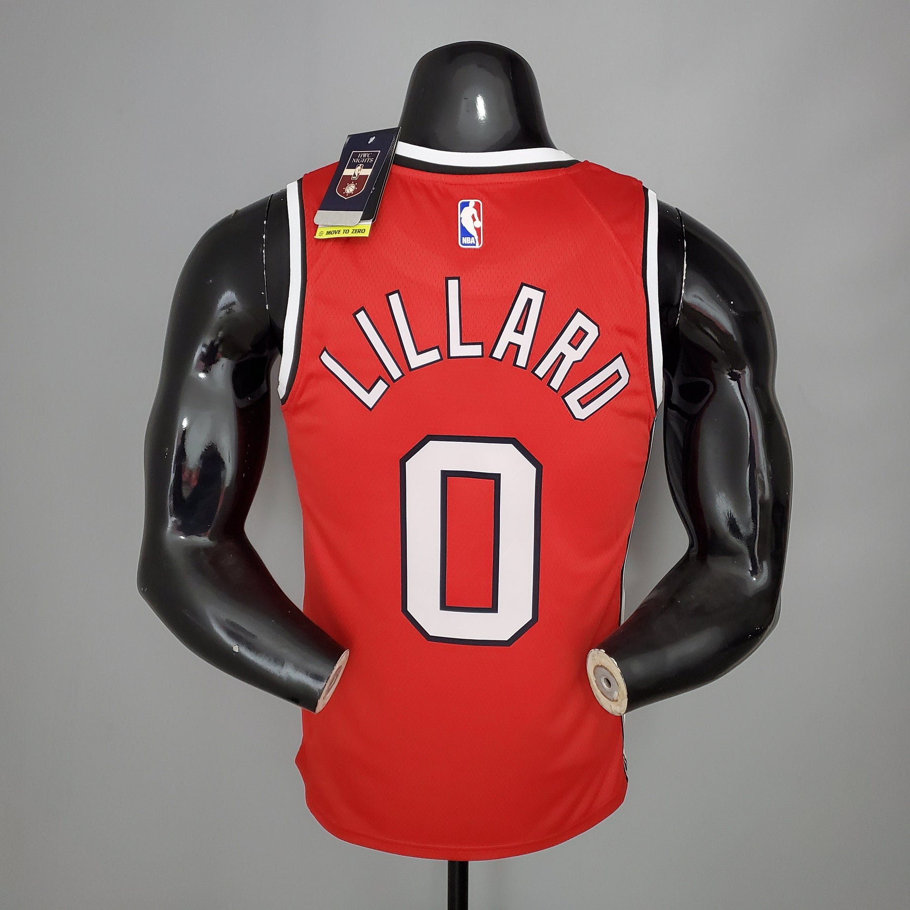 Regata NBA Portland Trail Blazers - Lillard #0 Retro Red