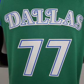 Regata NBA Dallas Mavericks - Doncic #77 Lone Ranger Retro Green