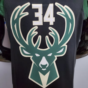 Regata NBA Milwaukee Bucks - Antetokounmpo #34 Black