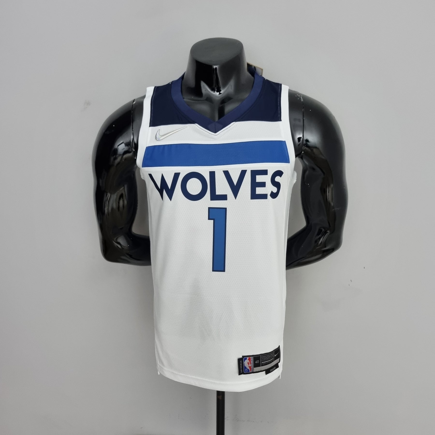 Regata NBA Minnesota Timberwolves - Edwards #1 White