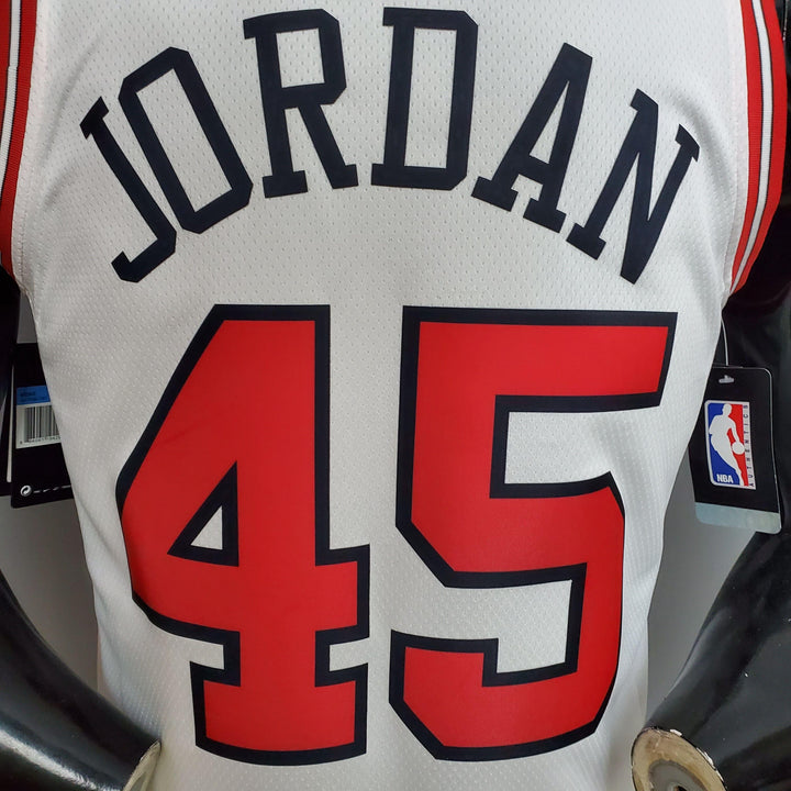 Regata NBA Chicago Bulls - Jordan #45 NCR White - ResPeita Sports