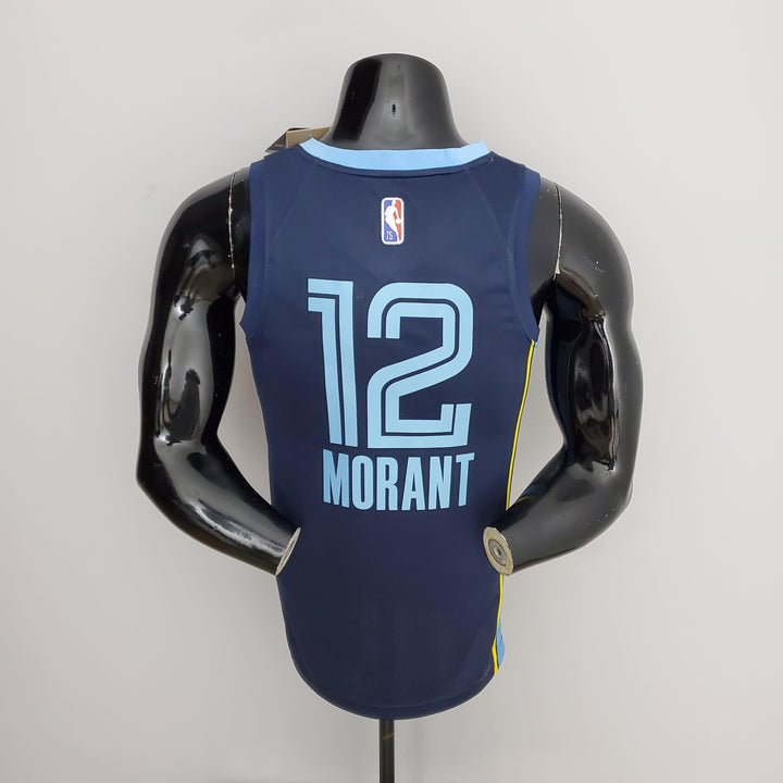 Regata NBA Memphis Grizzlies - Ja Morant #12 Navy Blue - ResPeita Sports