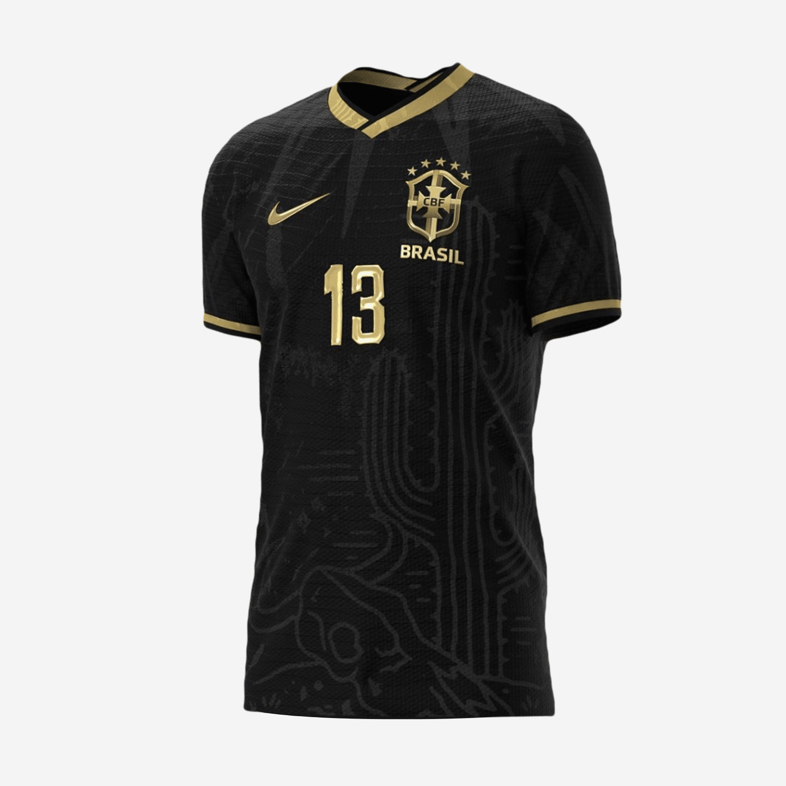 Camisa Seleção Brasil 2022/22 Edição Limitada Preta - ResPeita Sports 