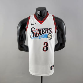 Regata NBA Philadelphia 76ers - Allen Iverson #3 White Retrô