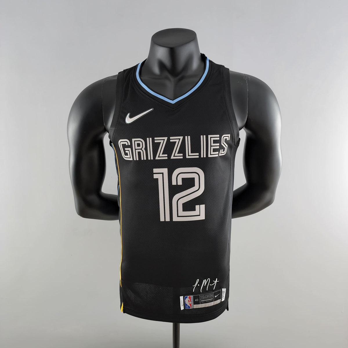 Regata NBA Memphis Grizzlies - Ja Morant #12 Black Honor Edition - ResPeita Sports 