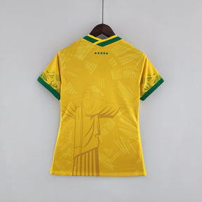 Camisa Feminina Seleção Brasil 2022/22 Amarelo Conceito - ResPeita Sports